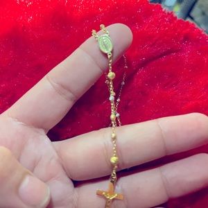 Gold 18k Rosary  Necklace